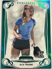 2023 Leaf Pickleball Premier ALIX TRUONG 6 Green Emerald Foil Base Card 7/11