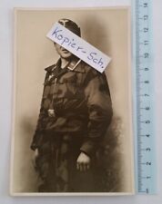 Portrait Fallschirmjäger Paratrooper in Tarnuniform (Repro)