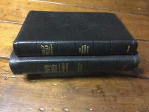 ** Morocco Leather Bibles ** (Lot of 2) ** 1950 Dickson ** Oxford 1967 ** - Foto 1 di 14
