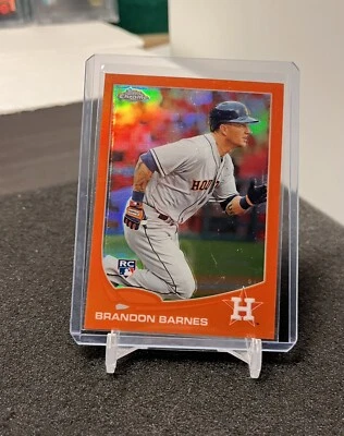 Brandon Barnes 2013 Topps Chrome card 93 Houston Astros Rookie Orange Refractor - Image 1 of 2