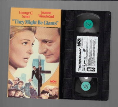 They Might Be Giants (VHS, 1987) George C. Scott, Joanne Woodward EX-RENTAL VG - Image 1 of 3