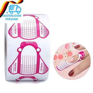G2PLUS 500 Stück Nagelschablonen Verlängerung, Rosa Gel Nägel Schablonen, Selbst - Bild 1 von 12