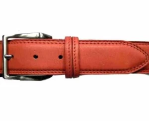 Cinturón Rojo Cuero Hombre Made IN Italy Noticias Cinturón Leather Red Cinturón Top1 - Imagen 1 de 6