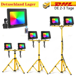 10-100W LED Fluter RGB Strahler  Festival Flutlicht w/Fernbedienung Scheinwerfer - Bild 1 von 32