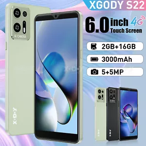New 2025 Android 4G Smartphone Unlocked Mobile Phone Dual SIM Quad Core 6 Inch - Picture 1 of 15