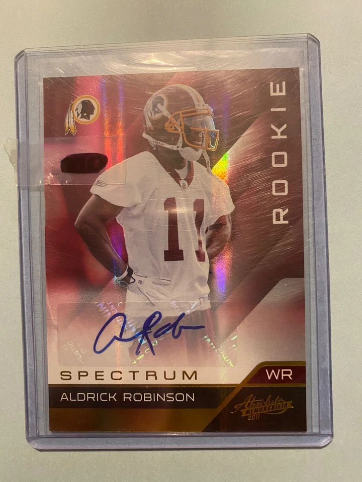 A29,892 - 2011 Absolute Spectrum Gold Autographs #101 Aldrick Robinson/299 - Image 1 of 1