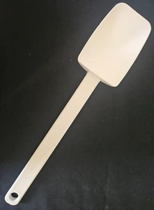 Pampered Chef Mix N Scraper Large Heavy Duty Silicone Spatula White 12 1/4" - Picture 1 of 3