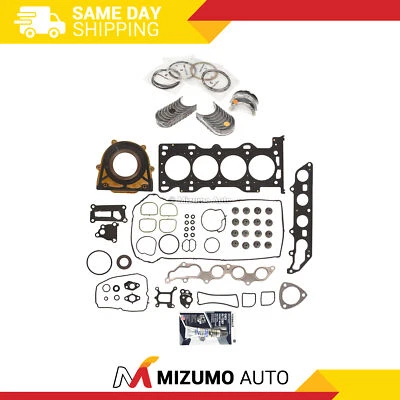 Full Gasket Set Bearings Rings Fit 04/05/2004-2006 Ford Focus 2.3L DOHC - Image 1 of 4