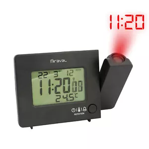 Funk-Projektionswecker Reisewecker 2 Alarme Temperaturanzeige Datum Handy laden - Bild 1 von 7
