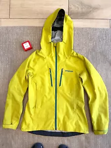 Womens PATAGONIA Triolet Hooded Goretex Waterproof Rain Vented Jacket Small - Picture 1 of 16