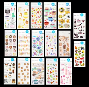 Recollections FOOD & DRINK Stickers COOKIE ICE CREAM FRUIT BACON EGG COFFEE WINE - Picture 1 of 18