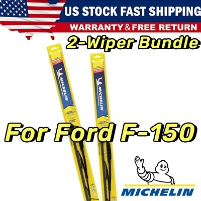 Fits 1998-2008 Ford F-150 F150 Wiper Blades 2pk Full Set of Wipers - 30200x2 Foto 1 de 4
