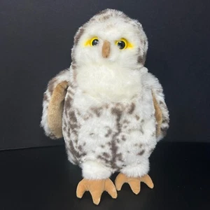 Mary Meyer Oakley Spotted Owl Plush White Brown Spots Stuffed Animal with Tags - Picture 1 of 10