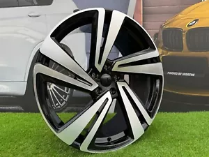 4 x 20 Inch 5x112 Black Polished Wheels: Fits For Volkswagen Touareg - Picture 1 of 10