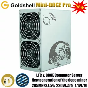 Nuevo Goldsshell Mini Doge Pro Miner 205MH/s 220W DOGECOIN Y LITECOIN Minero Silencioso - Imagen 1 de 6