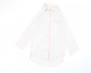 Primark Womens White Cotton Blend Button-Up Size Sed - Love to lo - Picture 1 of 12