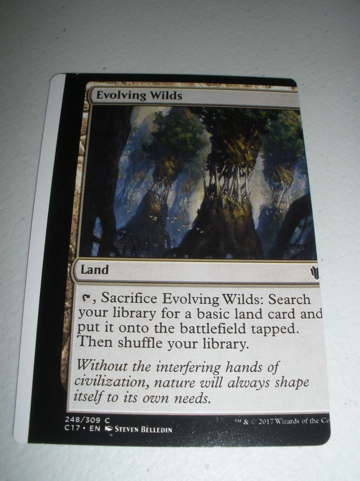 MTG Magic Commander Miscut Misprint Evolving Wilds x1 (Sheet Edge) NM - Image 1 of 1