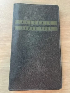 Archivo de papel valioso vintage negro con sobres de categoría - carpeta - Imagen 1 de 8