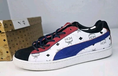 MCM Sneakers Shoes P4275 Puma  US 6 UK 5 Classic Red White Blue Suede Rare - Image 1 of 4