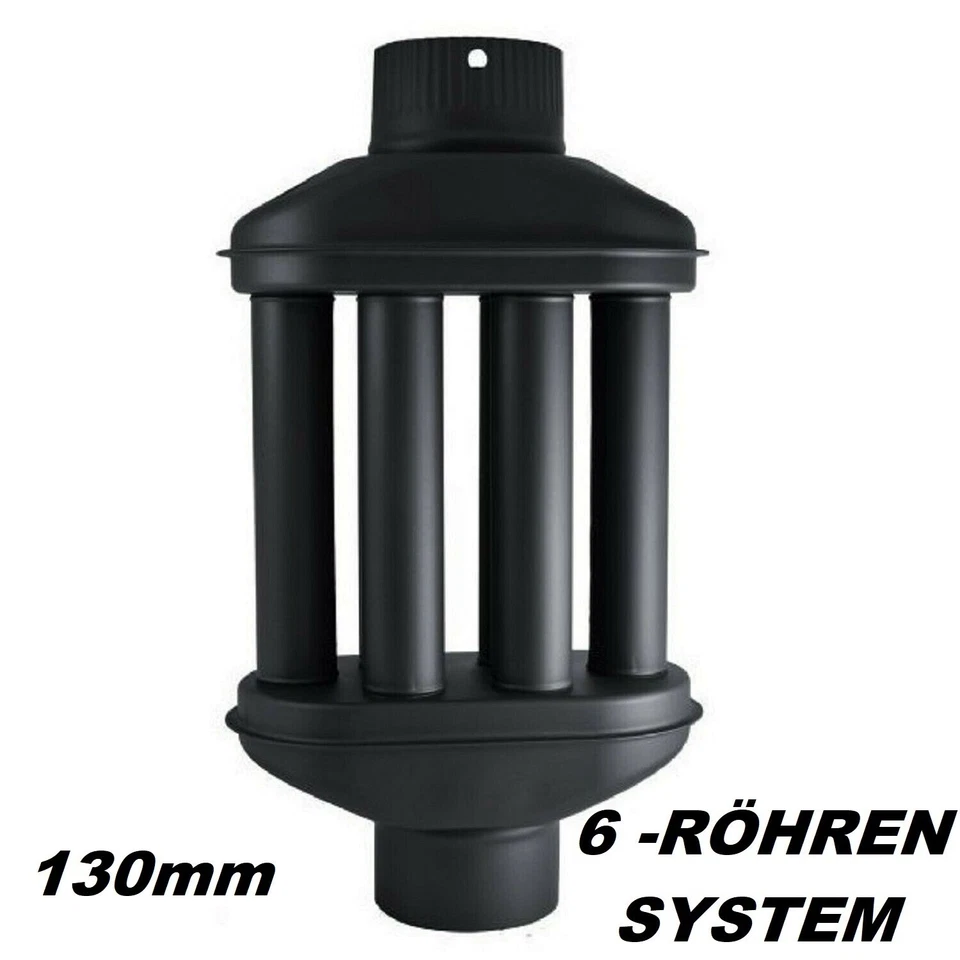 UZMAN 6 tubos, intercambiador de aire caliente 130 mm enfriador de gases de combustión tubo de humo intercambiador de calor de gases de escape