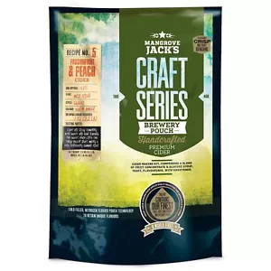 Mangrove Jacks Passionfruit Peach Cidra Kit 40 Pintas Serie Artesanal Homebrew - Imagen 1 de 1