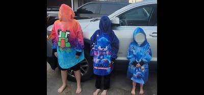 Sudadera con Capucha Unspeakable Frog JUEGO Little Sonics Niños Manta Usable 6-?🎄 Navidad Foto 1 de 4