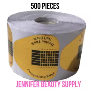 500 PCS LARGE NAIL ART ACRYLIC DECORATION EXTENSION FORMS STICKER GUIDE | USA - Picture 1 of 2