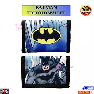 NUEVO OFICIAL DC COMICS BATMAN CON LOGOTIPO BILLETERA TRIPLE - Imagen 1 de 4