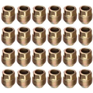 24pcs Gold 14x1.5mm 1.04'' Width Open End Lug Nuts For Chevrolet Silverado 1500 - Picture 1 of 7
