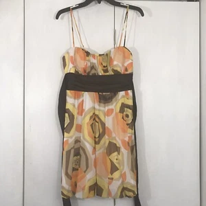 Speechless Spaghetti Strap Party Dress Size M Orange Yellow Brown New w/tags - Picture 1 of 7