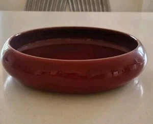 Barbara Mason Australian 20th Century Pottery Ceramic Red Glazed Bowl Dish - Picture 1 of 3