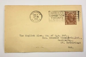 Canadian National Exhibition Toronto 1941 Workers Compensation Act Cover HH508 - Picture 1 of 9