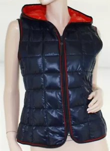 Neu mit Etikett Sperry Top - Sidder blau marineblau rot gesteppte Damen Jacke Kapuze Weste XS - Bild 1 von 3