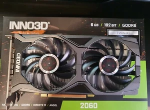 Inno3D GeForce RTX 2060 6GB Twin X2 Graphics Card - Imagen 1 de 6