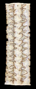 Vintage White Bronze Trim Ruffled Tuxedo Dickie Button On 1970's Disco Halloween - Picture 1 of 1