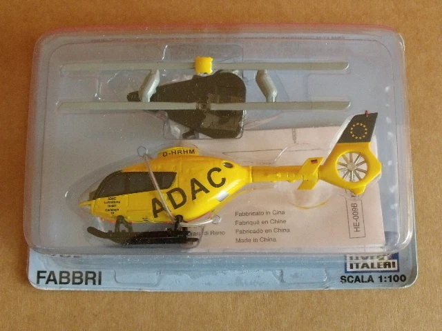 Elicottero Helicopter ITALERI Eurocopter EC 135 ADAC DE scala 1:100  [MV212-9] - Immagine 1 di 1
