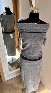 NEU ZARA Zweiteiler GR. M weiß/blau - Bild 1 von 8