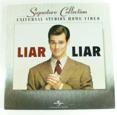 Liar Liar 1997 Laserdisc LD Movie Signature Collection Jim Carrey Universal  Foto 1 de 4