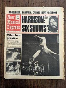 NME MAGAZINE (Newspaper) - Oct 16, 1971 - The Who Tour Preview, Harrison, Big O. - Picture 1 of 3