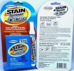 Stain Remover Pen +4 Stain Remover Wipes On The Go- 0.33 FL Oz (2 Per Order) - Picture 1 of 2