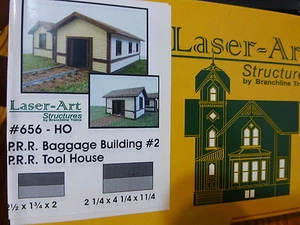 Branchline HO #656 P.R.R. Baggage Building # P.R.R. Too House - Picture 1 of 1