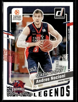 L57,409 - 2023-24 Donruss EuroLeague Press Proof Purple #179 Andres Nocioni /249 - Image 1 of 2