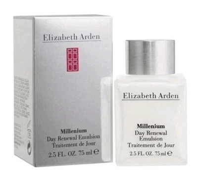 ELIZABETH ARDEN - Emulsión de renovación del día del milenio - 2,5 oz - Nueva en caja y sellada Foto 1 de 3