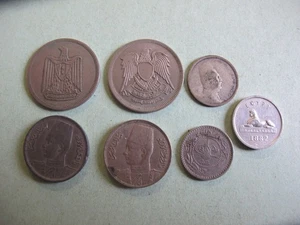 7 Egypt Coins - Bild 1 von 2