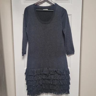 Women Calvin Klein Dress Dark Grey Size L Soft Sweater Dress Casual Comfortable - Image 1 of 4