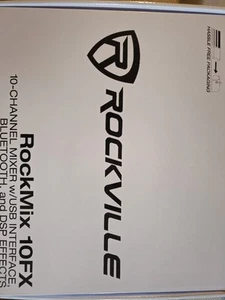 ROCKVILLE RockMix 10FX ANALOG MIXER + XLR cable & SPEAKER CABLE - Picture 1 of 7