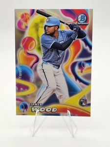 2025 Bowman Chrome James Wood RC Melt Mashers #MM-2 Washington Nationals Rookie - Bild 1 von 2