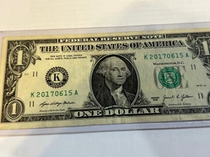 Billete de cumpleaños de $1: 15 de junio de 2017: K20170615A billete especial/cumpleaños - envío gratuito - Imagen 1 de 2
