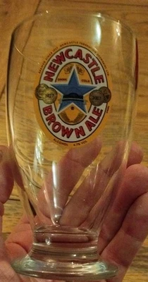 Half Pint Newcastle Brown Ale Glass 80th Birthday Celebration 1927 2007 - Image 1 of 4