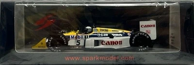 Modellino auto 1/43 Spark Williams Honda FW11B 1987 GP d'Australia Ricardo... - Immagine 1 di 4